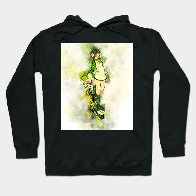 Jet Set Radio - Gum *watercolor* Hoodie by Stylizing4You